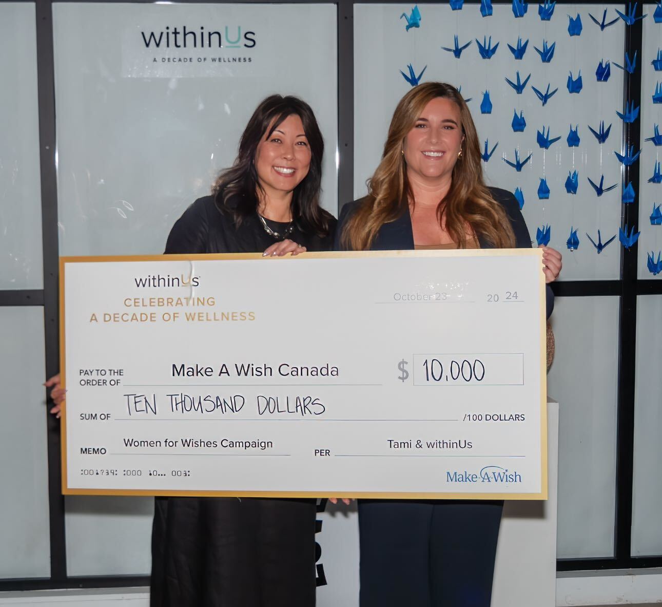 Supporting Our Community Through the withinUs to Give Program
