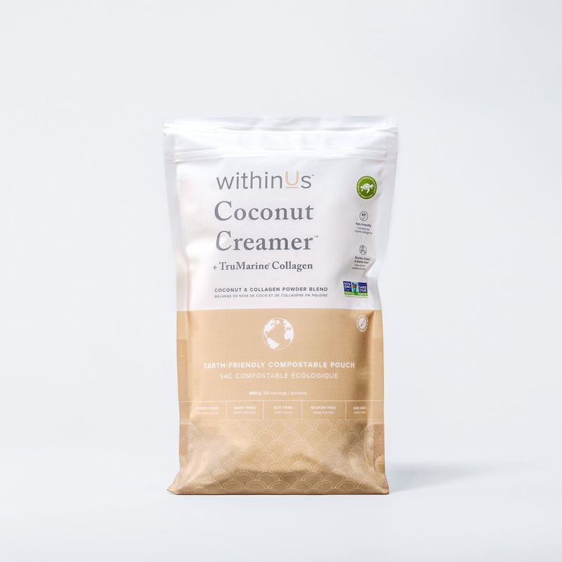 Coconut Creamer + TruMarine® Collagen Compostable Pouch - 60 Servings