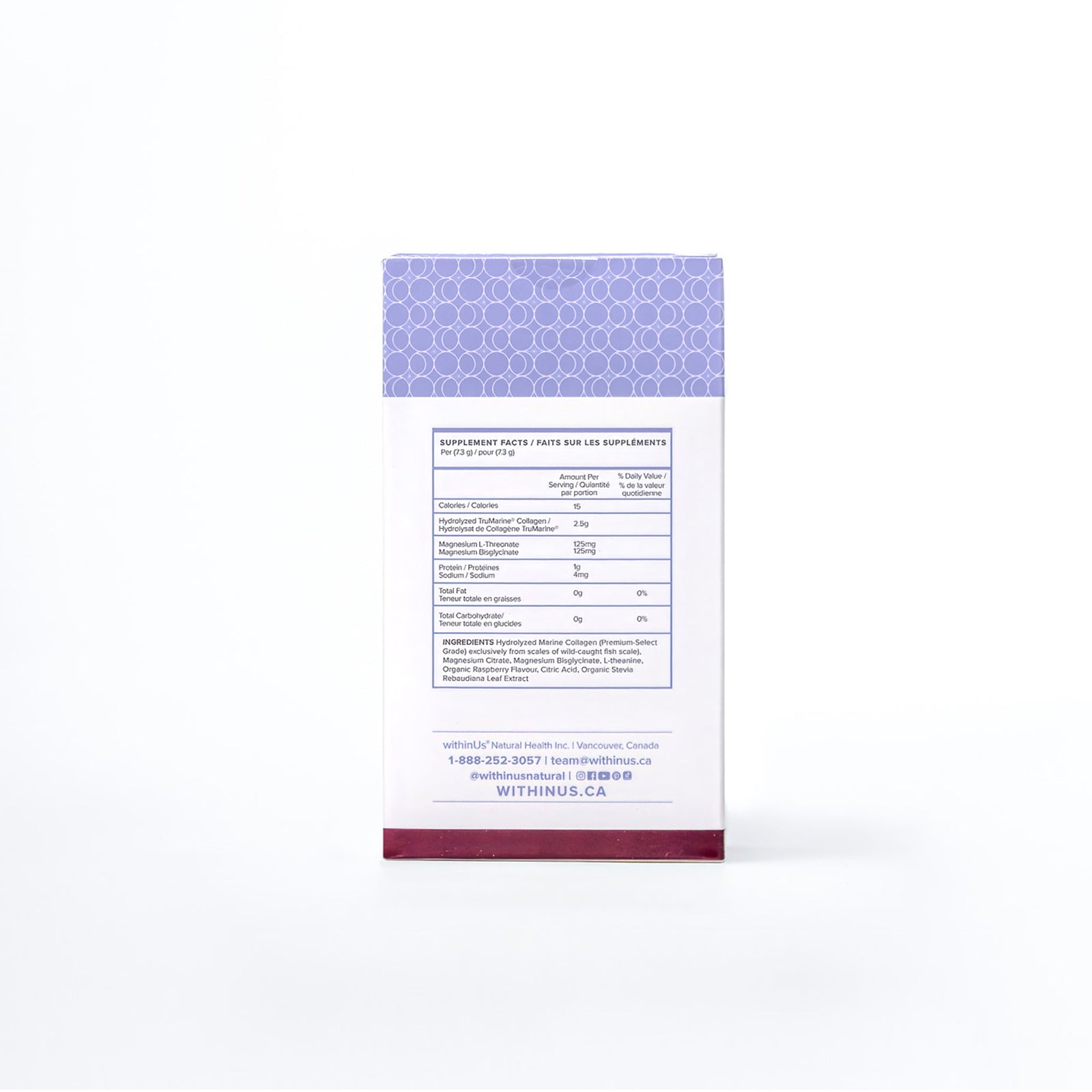 Magnesium L-Threonate + TruMarine® Collagen Box RASPBERRY - 14 Stick Packs