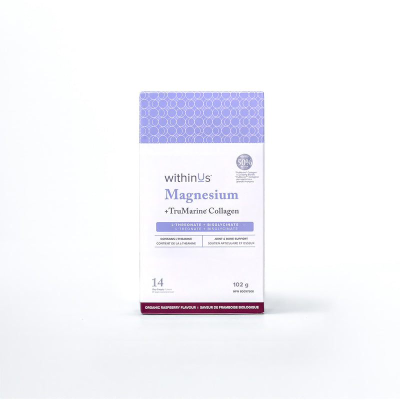 Magnesium L-Threonate + TruMarine® Collagen Box RASPBERRY - 14 Stick Packs