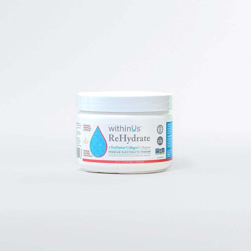 ReHydrate + TruMarine® Collagen Jar - TROPICAL - 30 Servings