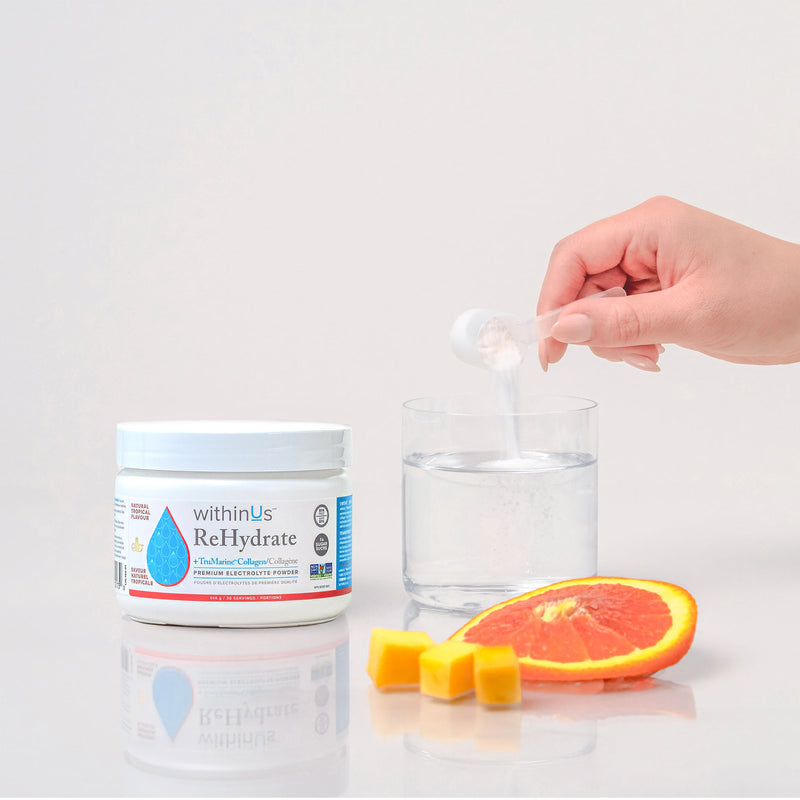 ReHydrate + TruMarine® Collagen Jar - TROPICAL - 30 Servings