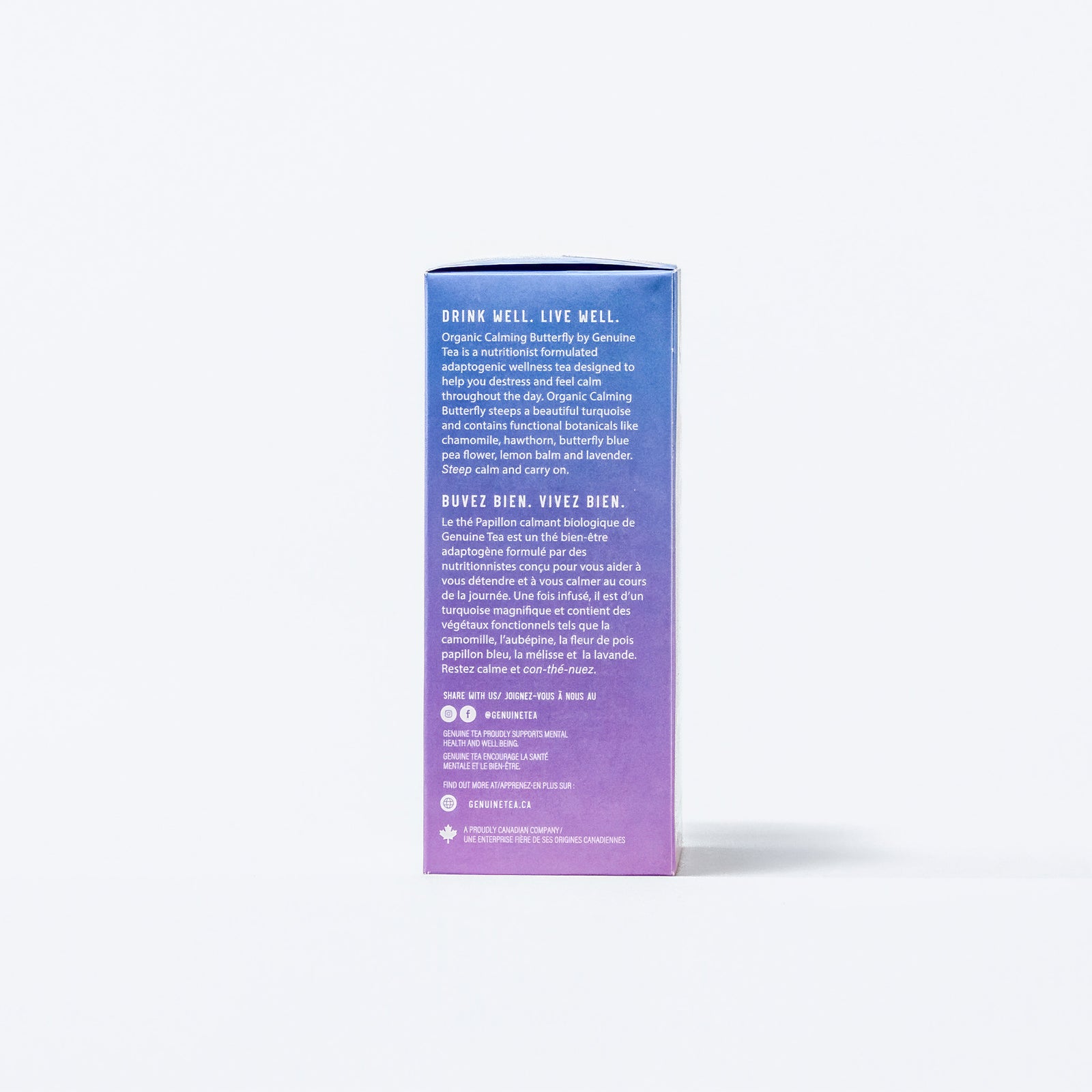 Organic Calming Butterfly - Pyramid Tea Bags