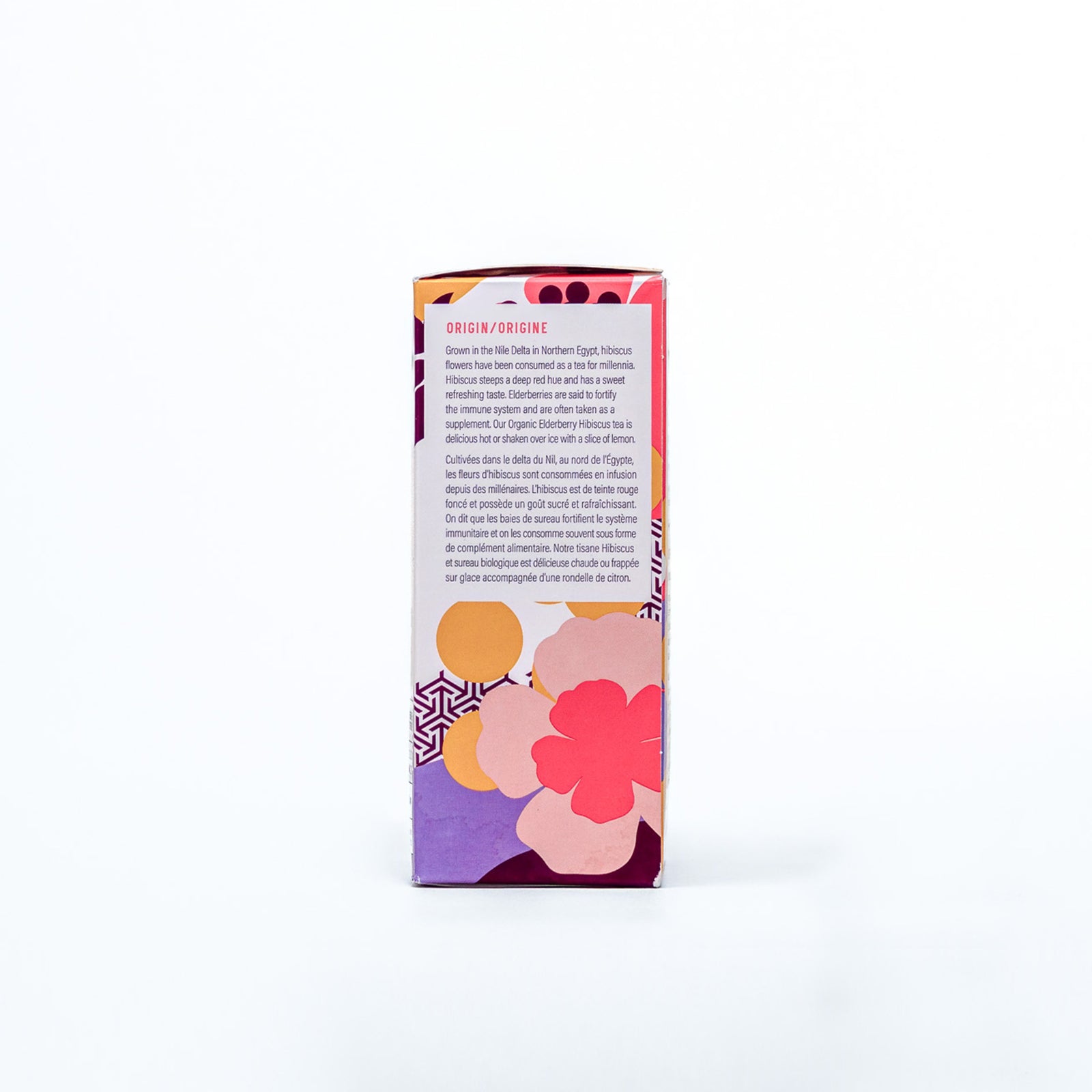 Organic Elderberry Hibiscus Herbal Tea - Pyramid Tea Bags