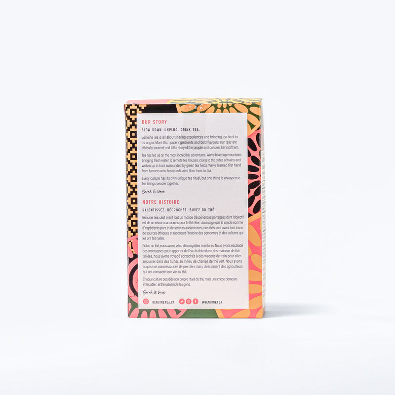 Lemon Ginger Rooibos Herbal Tea - Pyramid Tea Bags