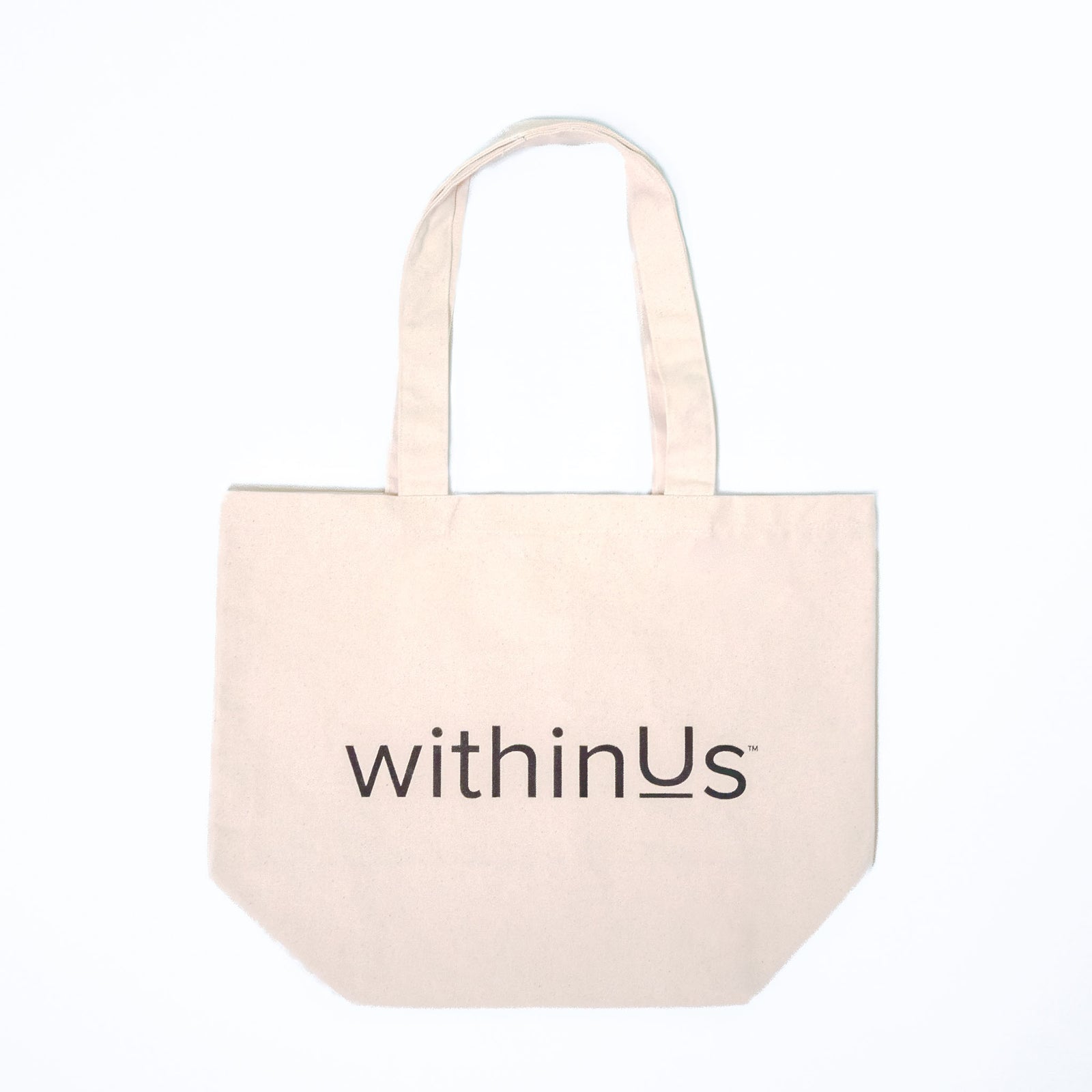 withinUs® Large Canvas Tote Bag