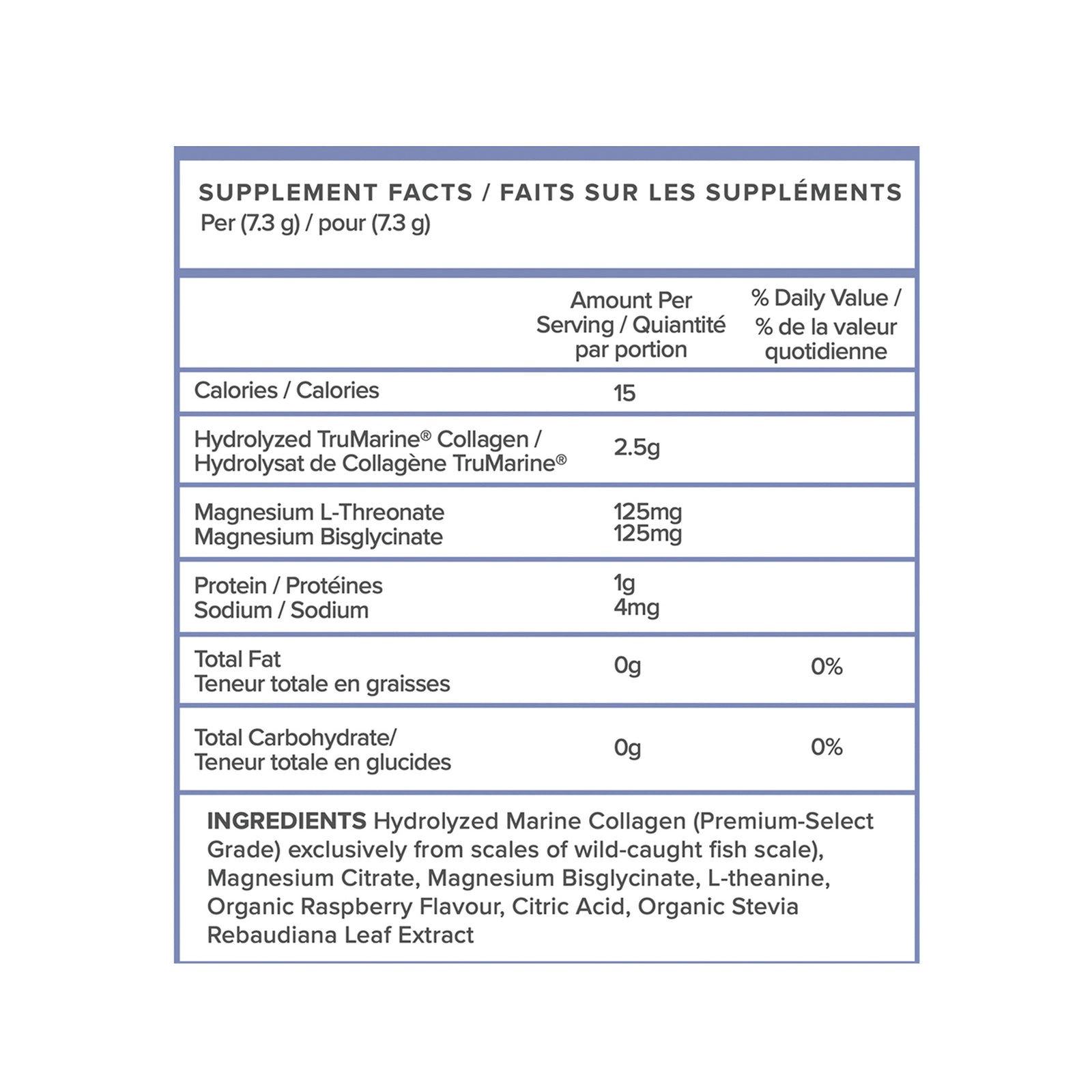 Magnesium L-Threonate + TruMarine® Collagen RASPBERRY Sample