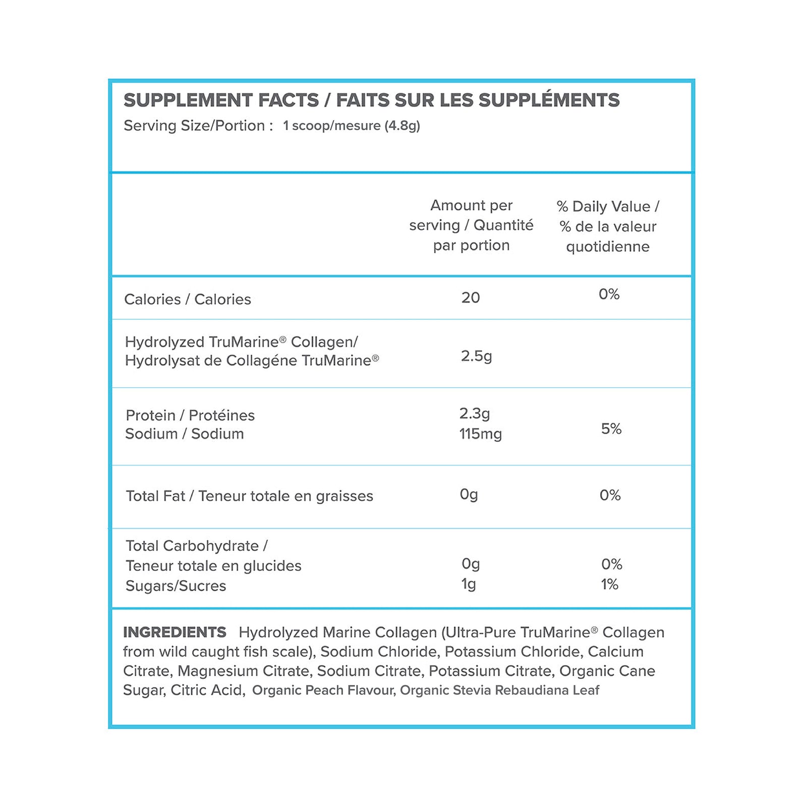 ReHydrate + TruMarine® Collagen Jar - PEACH - 30 Servings