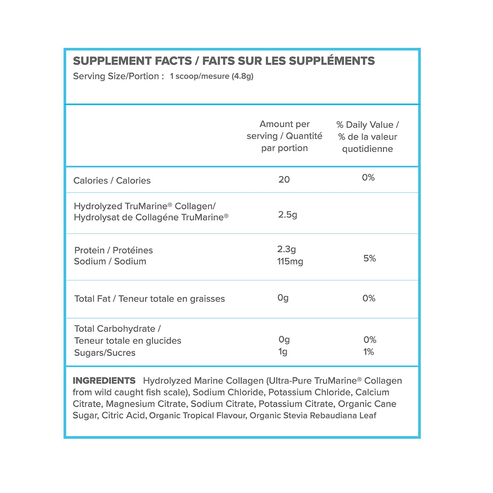 ReHydrate + TruMarine® Collagen Jar - TROPICAL - 30 Servings