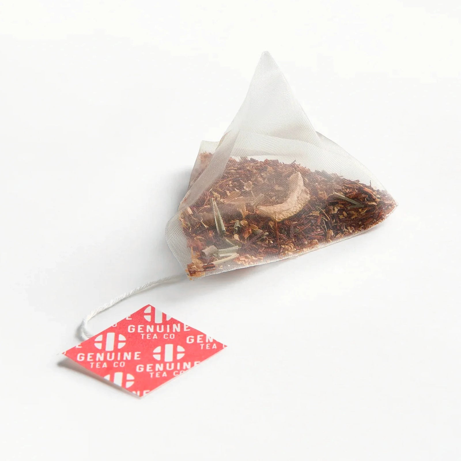 Lemon Ginger Rooibos Herbal Tea - Pyramid Tea Bags