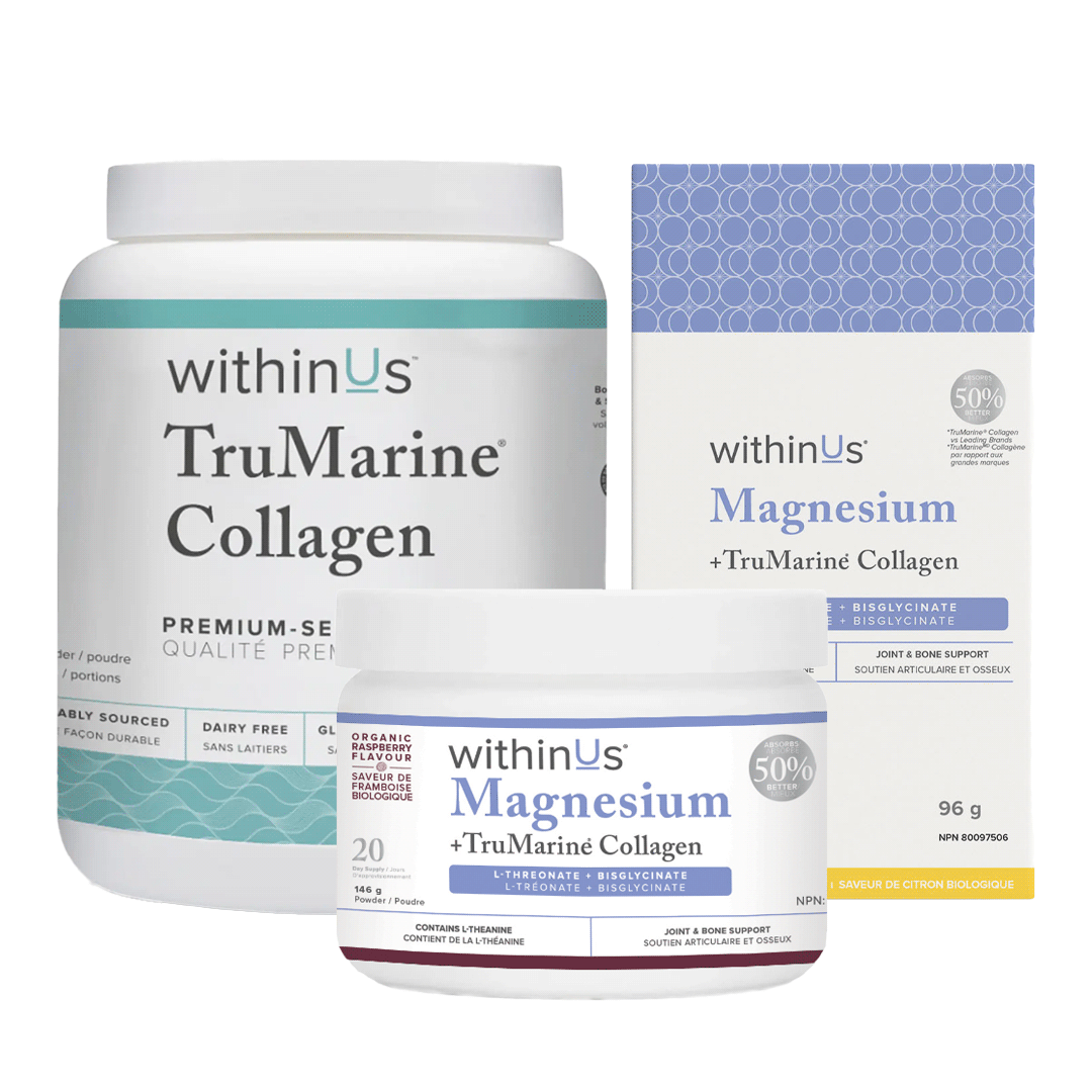 TruMarine® Collagen Jar - 56 Servings + Magnesium L-Threonate Jar + Box