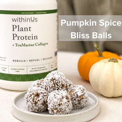 Pumpkin Spice Protein Bliss Balls