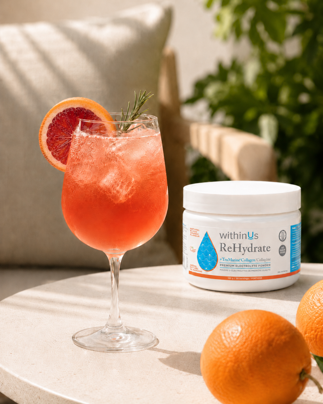Blood Orange Hibiscus Spritz