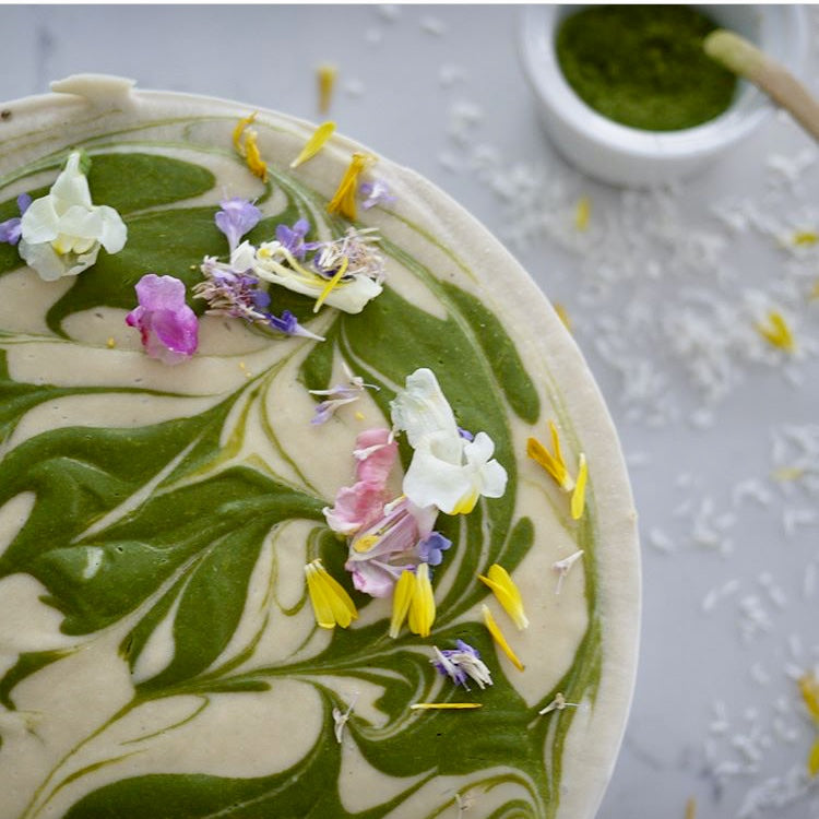 COCONUT LIME MATCHA CHEESECAKE ~ KATE HORSMAN RHN