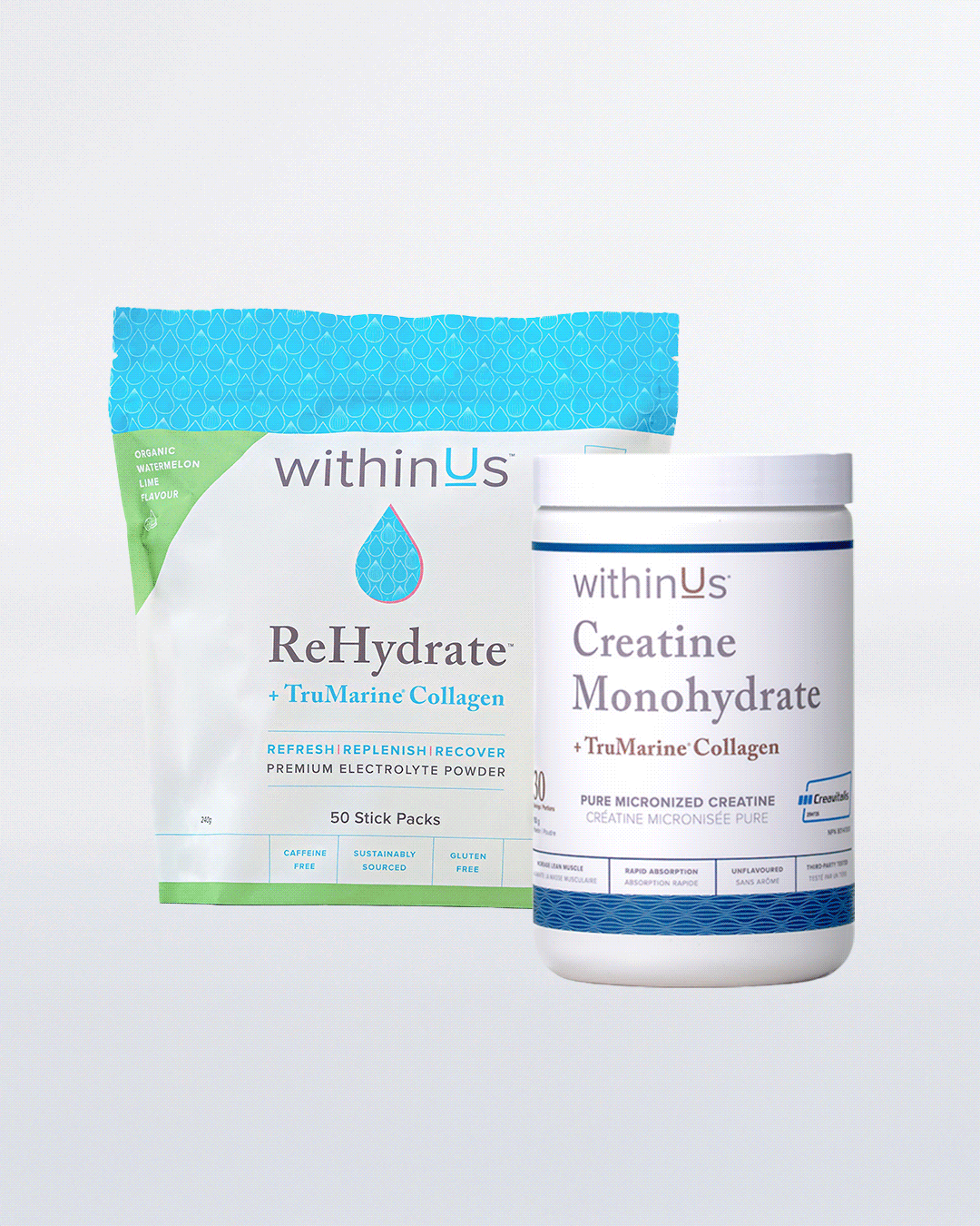 Creatine & ReHydrate (50 servings) Bundle