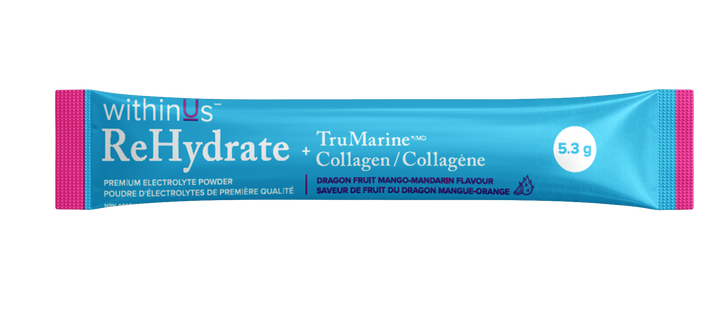 ReHydrate + TruMarine® Collagen DRAGONFRUIT MANGO MANDARIN Sample