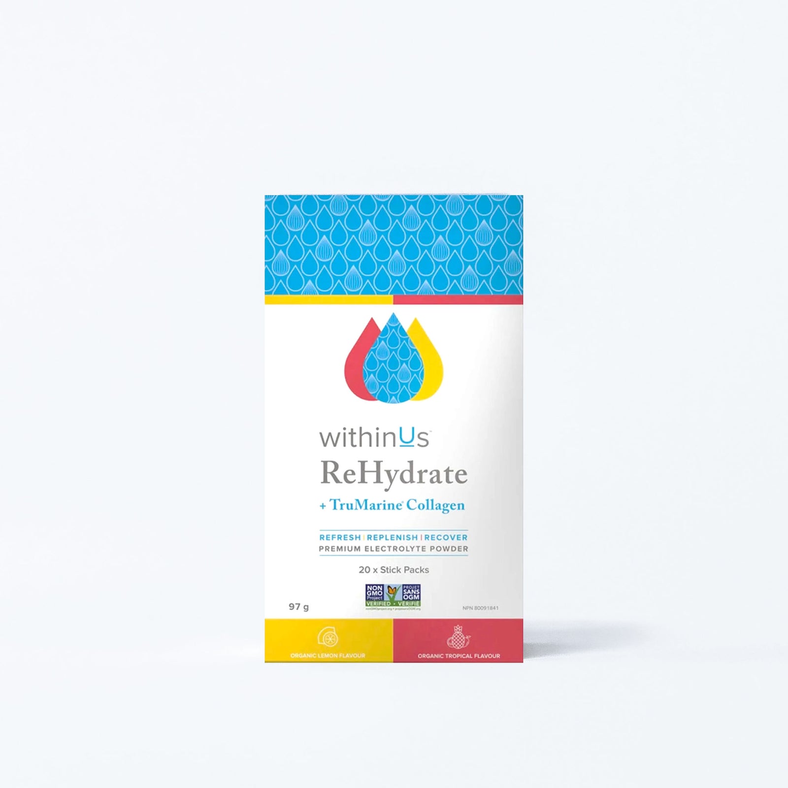 ReHydrate + TruMarine® Collagen Box TWIST - 20 Stick Packs
