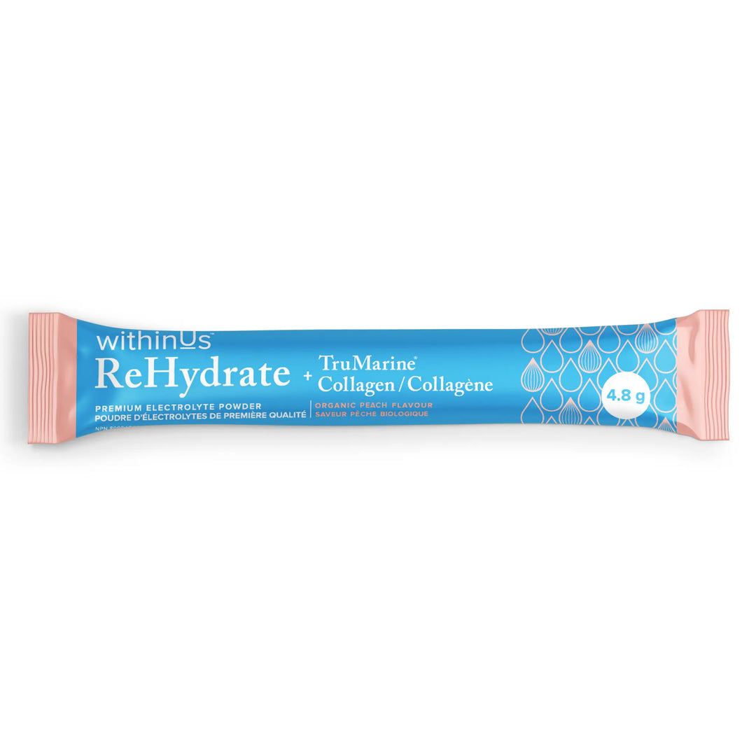 ReHydrate + TruMarine® 胶原蛋白 桃子样品