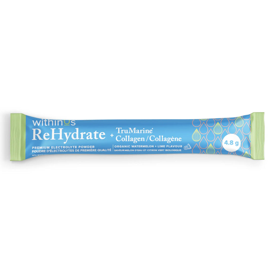 ReHydrate + TruMarine® Collagen WATERMELON LIME 样品 - 1 支装