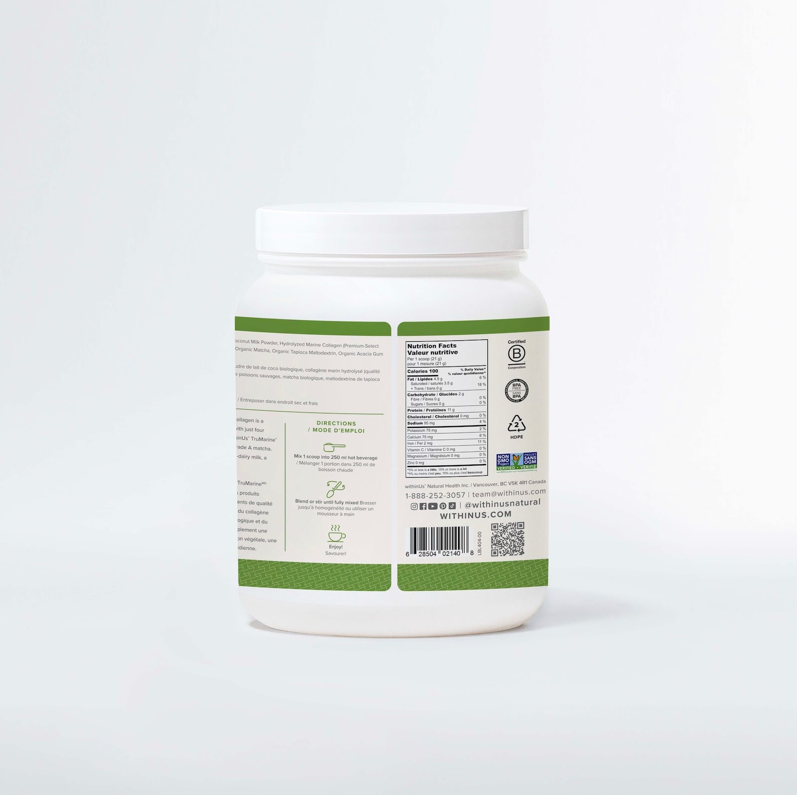 Protein Matcha Misto + TruMarine® Collagen Jar - 25 Servings