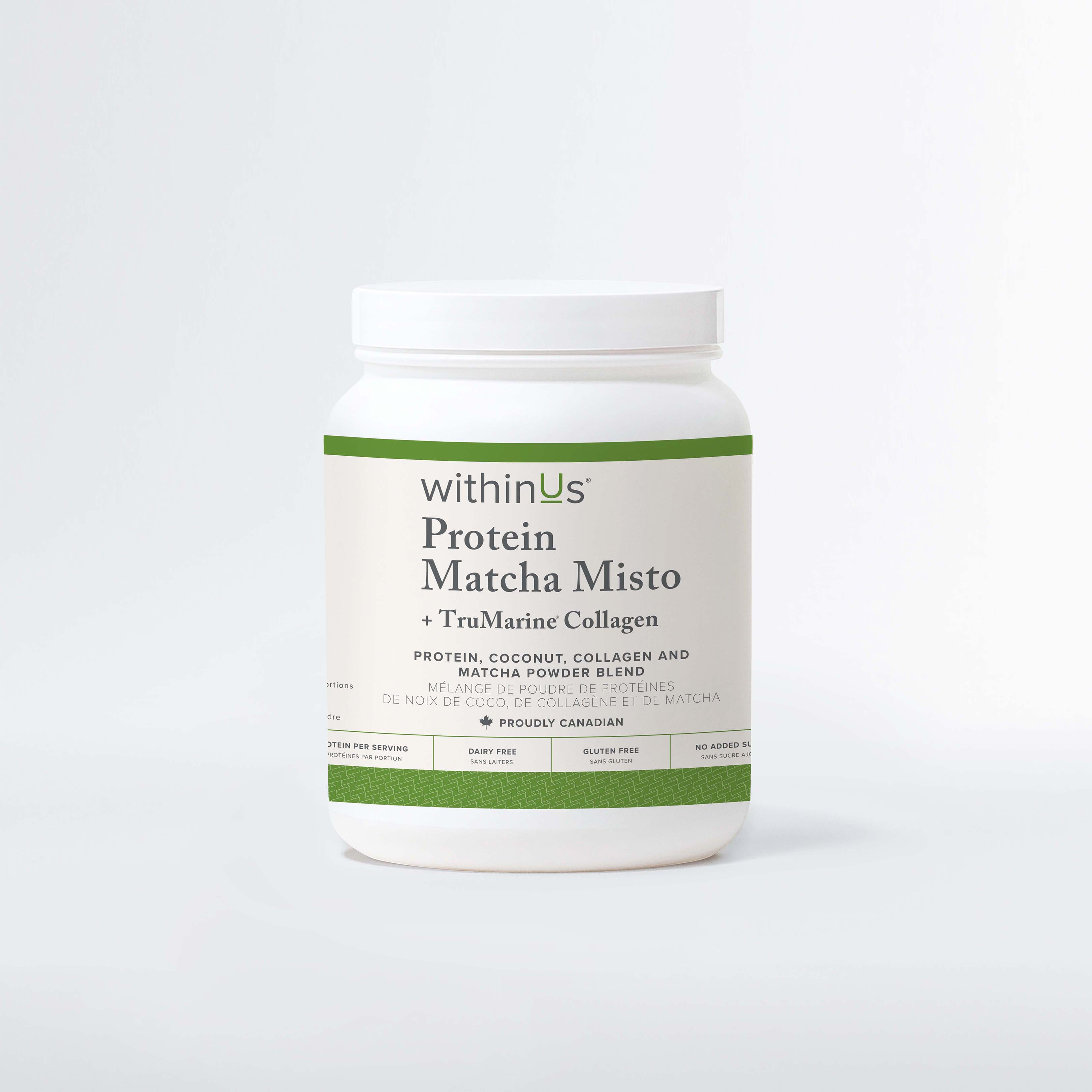Protein Matcha Misto + TruMarine® Collagen Jar