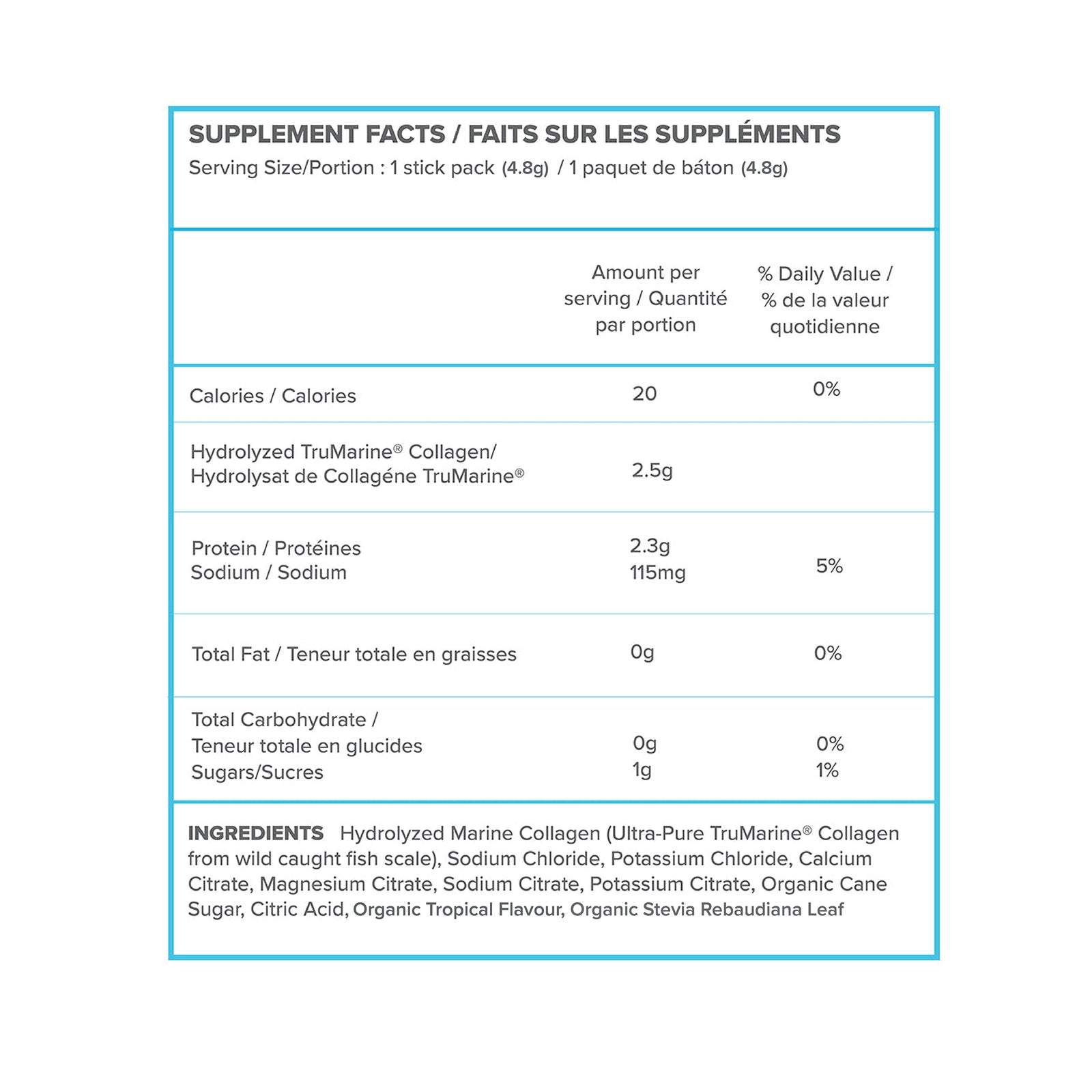 ReHydrate + TruMarine® Collagen TROPICAL Sample