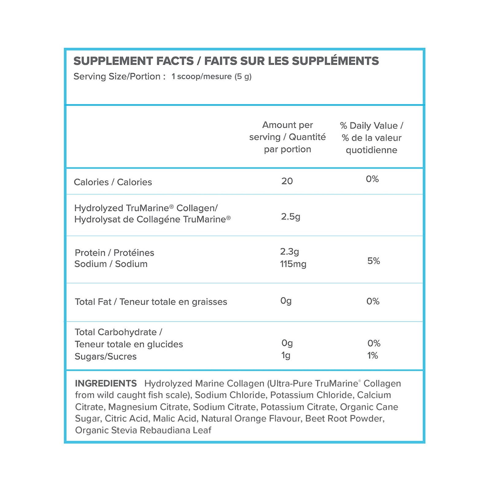 ReHydrate + TruMarine® Collagen Jar BLOOD ORANGE - 30 Servings
