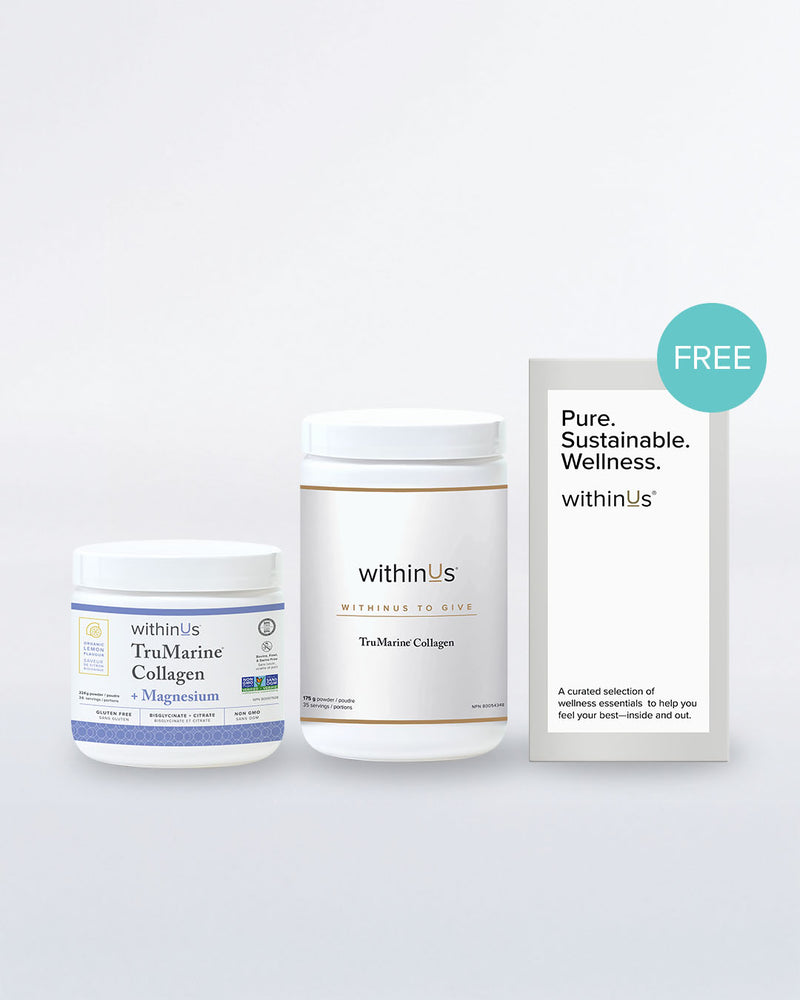 withinUs to Give Bundle: Magnesium Citrate + TruMarine® Collagen