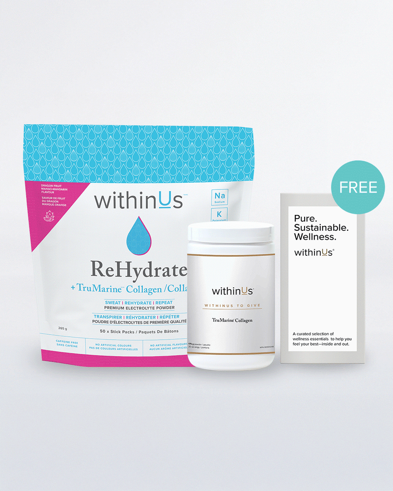 withinUs to Give Bundle: ReHydrate + TruMarine® Collagen