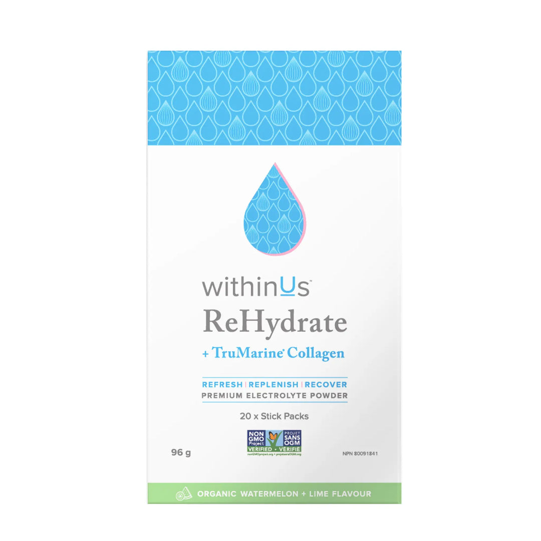 ReHydrate + TruMarine® Collagen Box WATERMELON LIME - 20 支装