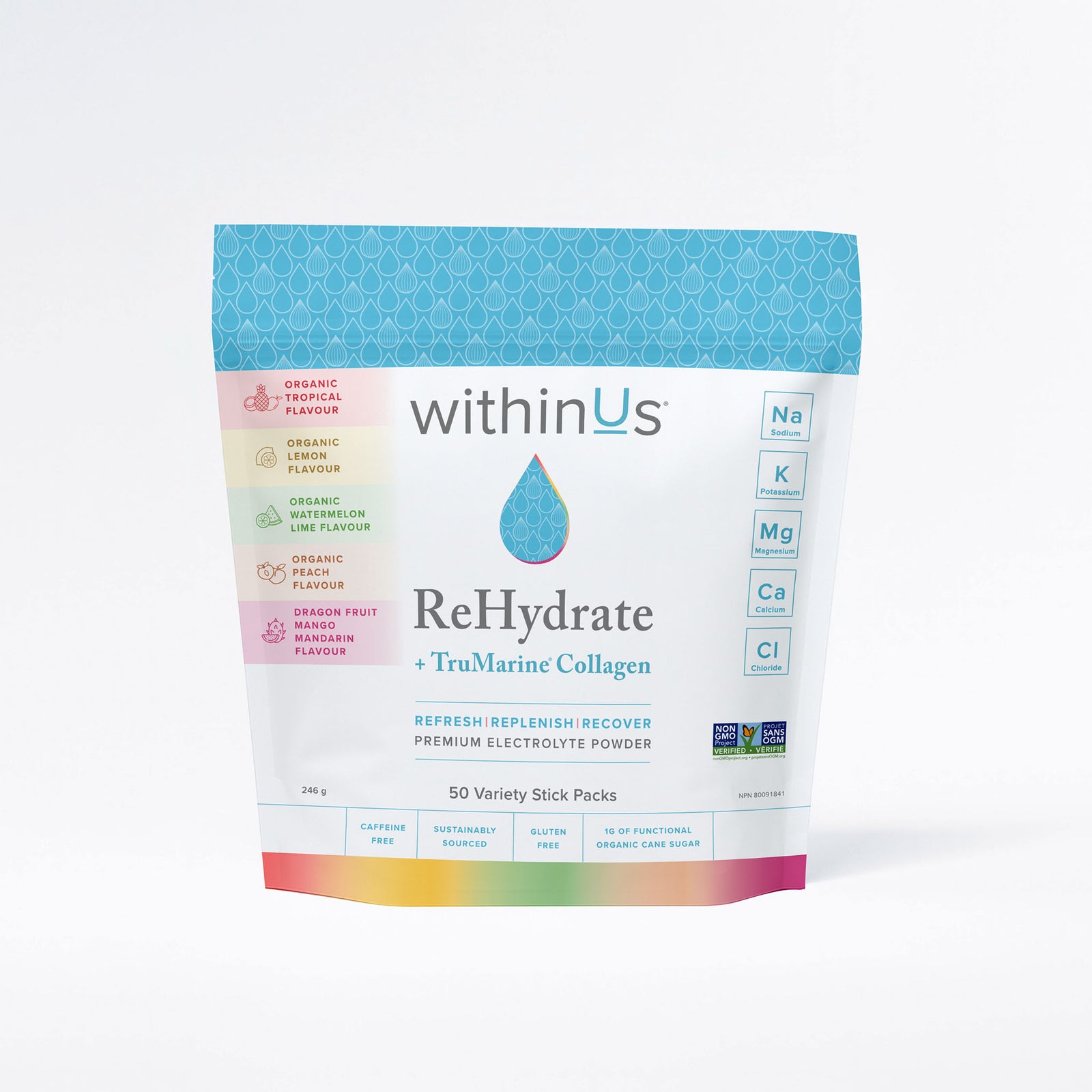 NEW ReHydrate + TruMarine® Collagen VARIETY PACK - 50 Stick Packs