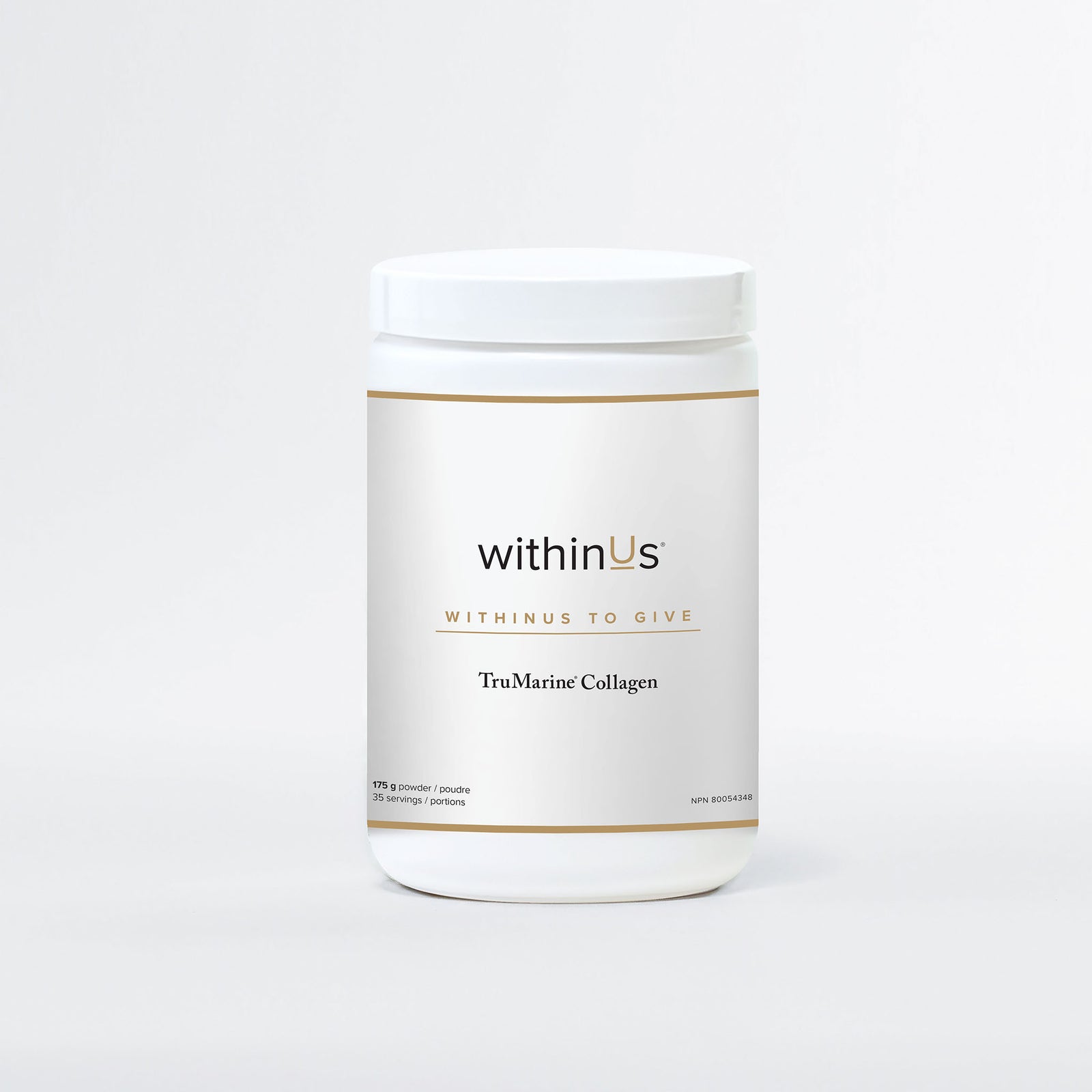 withinUs® To Give SPECIAL EDITION TruMarine® Collagen Jar - 35 servings