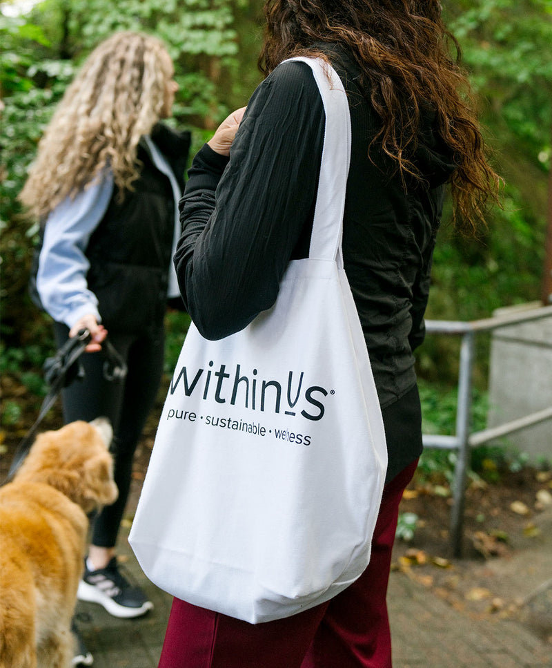 withinUs® Large Canvas Tote Bag