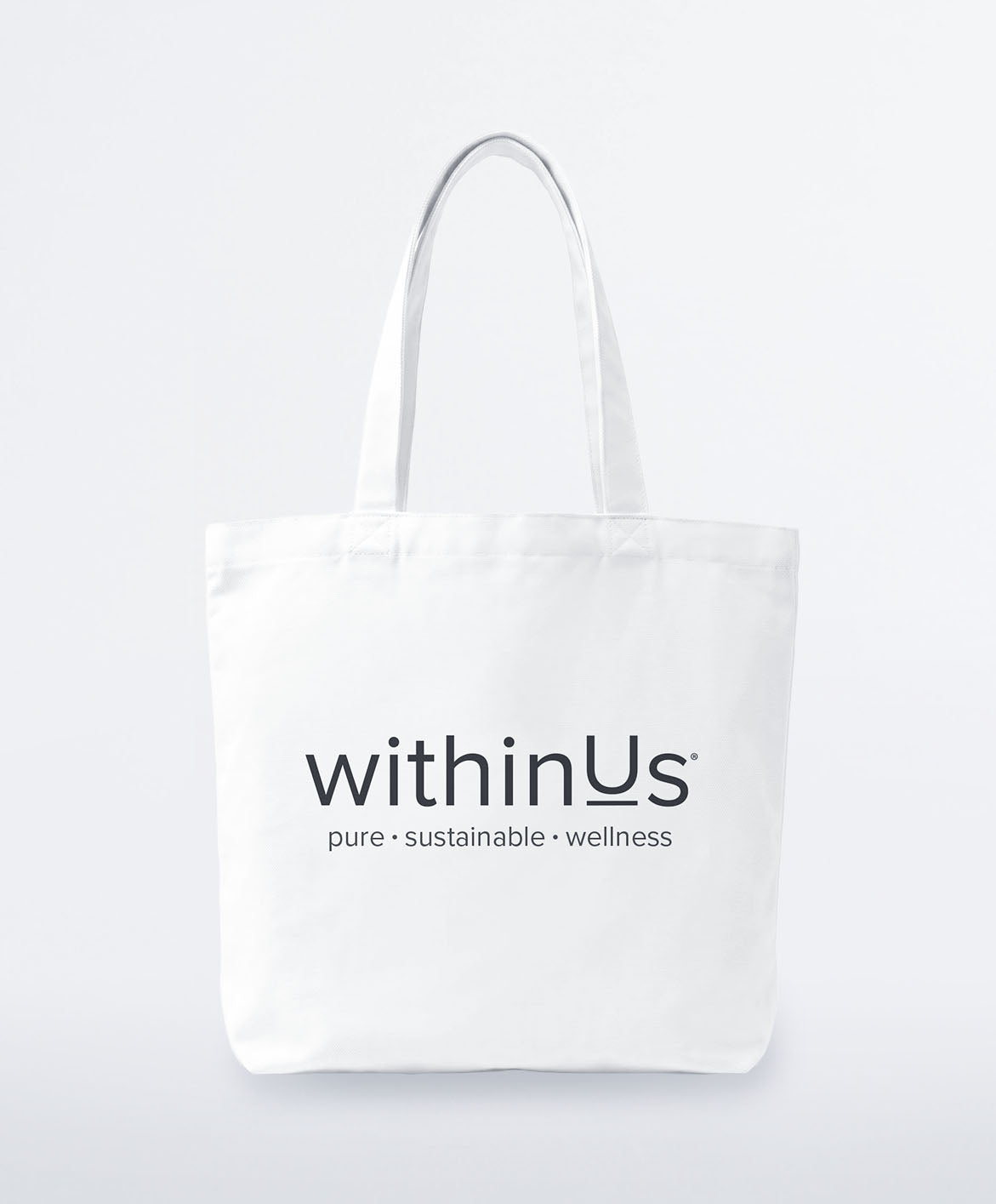 withinUs® Large Canvas Tote Bag