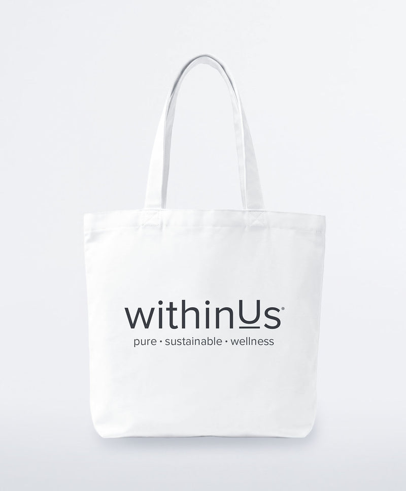 withinUs® Large Canvas Tote Bag