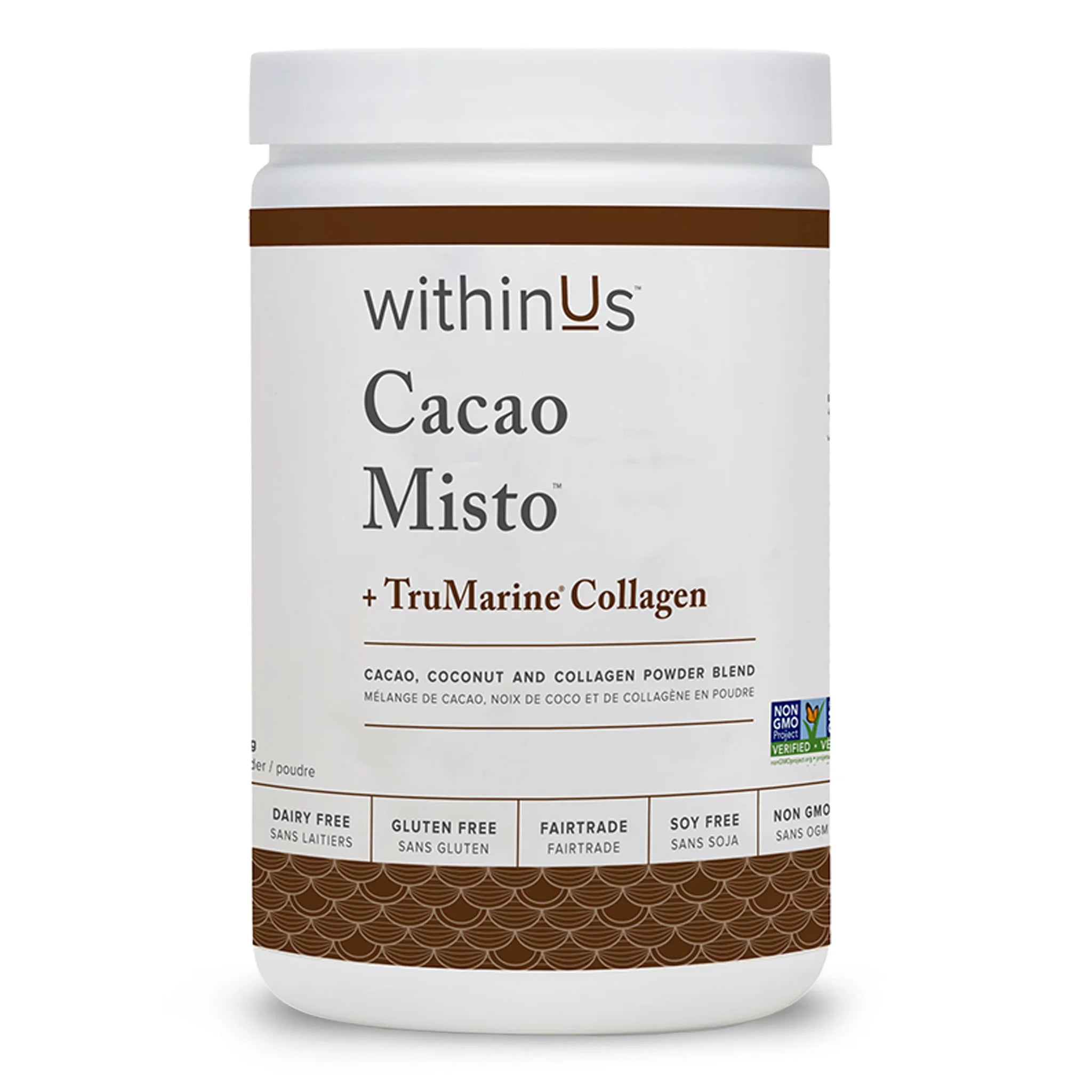 Cacao Misto + TruMarine® Collagen Jar - 25 Servings