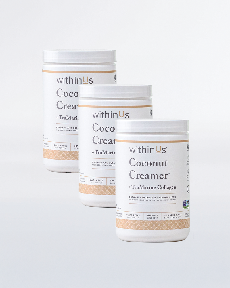 Coconut Creamer Jar Trio