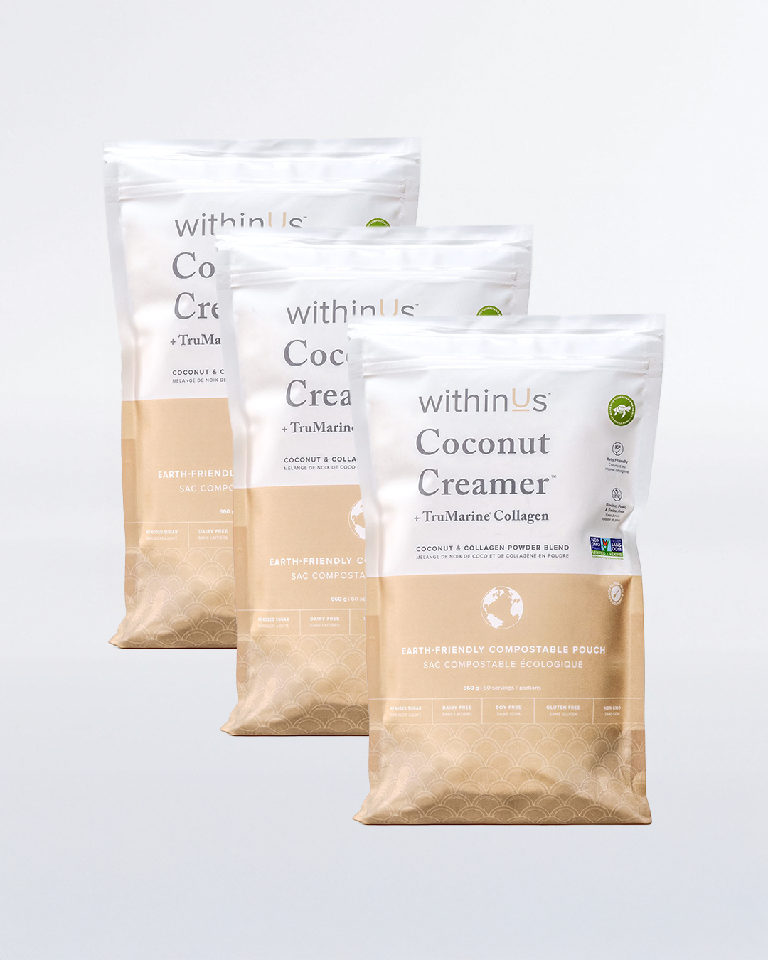 Coconut Creamer + TruMarine® Collagen Compostable Pouch Trio