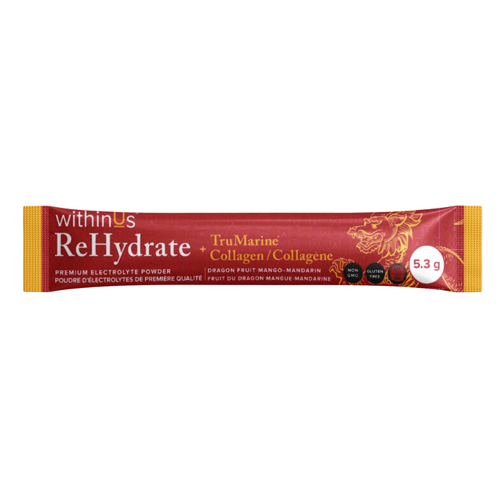 ReHydrate + TruMarine® Collagen DRAGONFRUIT MANGO MANDARIN Sample