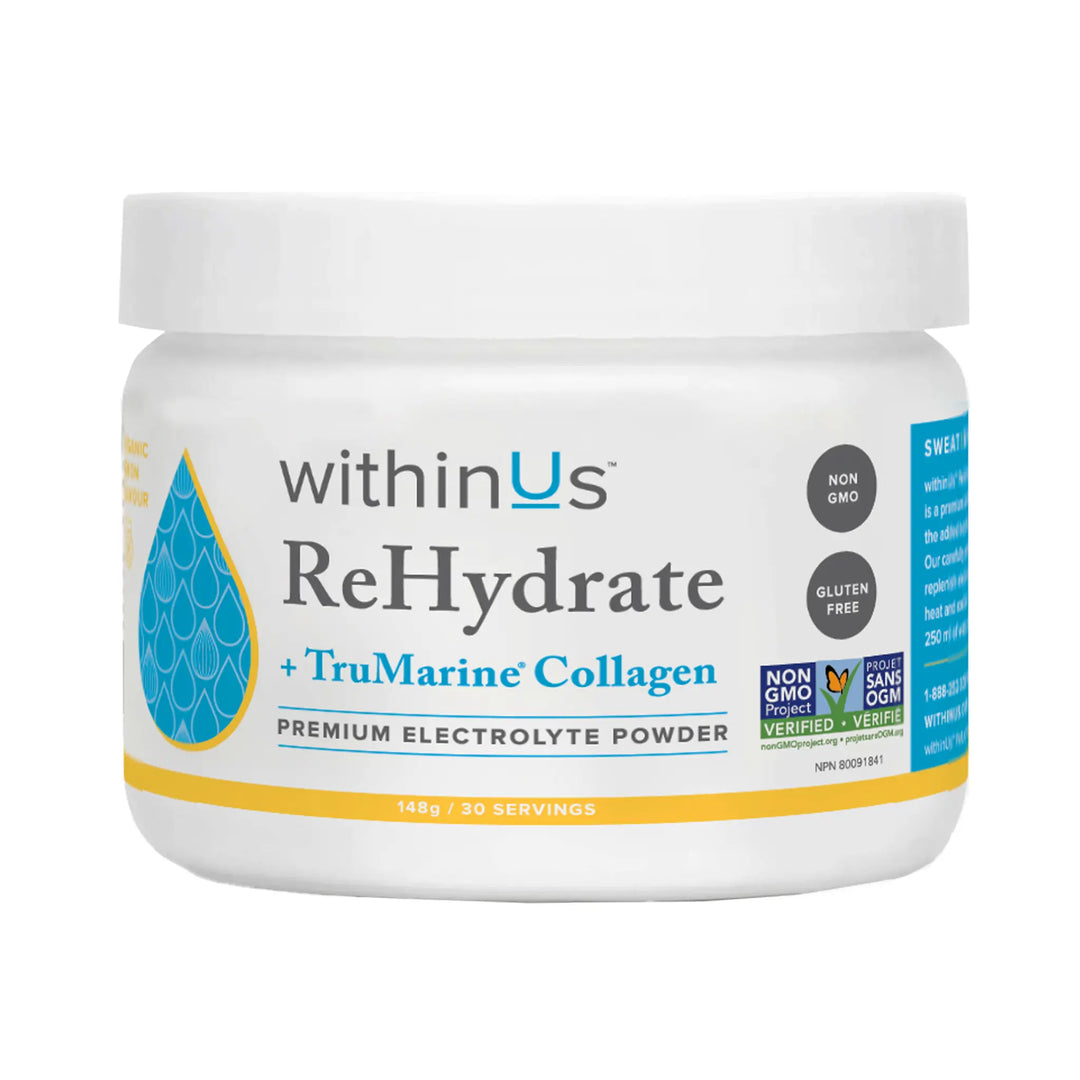 ReHydrate + TruMarine® Collagen Jar - LEMON - 30 Servings