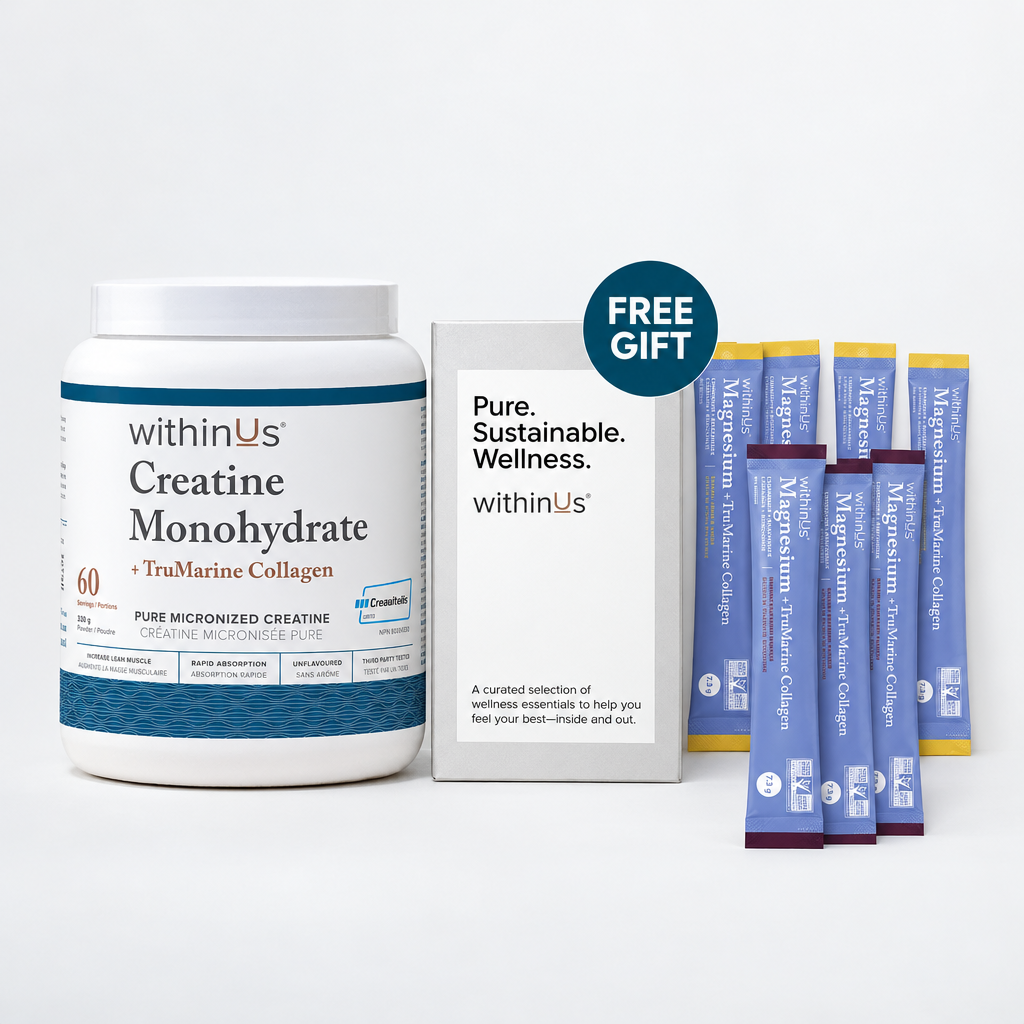 Products together with a FREE GIFT badge over the silver box