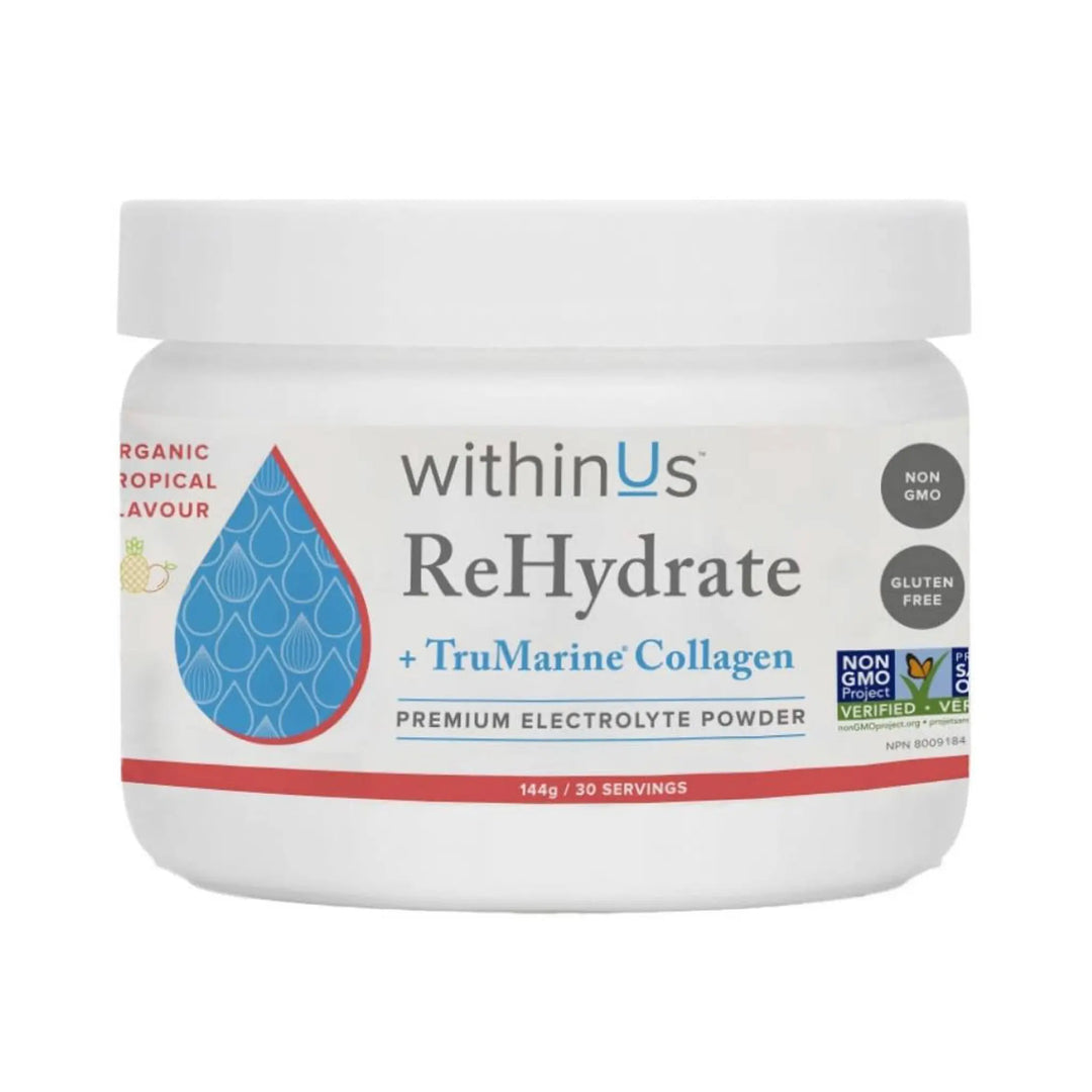 ReHydrate + TruMarine® Collagen Jar - TROPICAL - 30 Servings