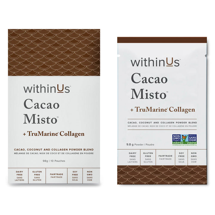Cacao Misto + TruMarine® 胶原蛋白盒 - 10 个单份包装