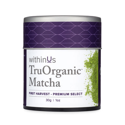withinUs TruOrganic Matcha. Approximately 30 servings.